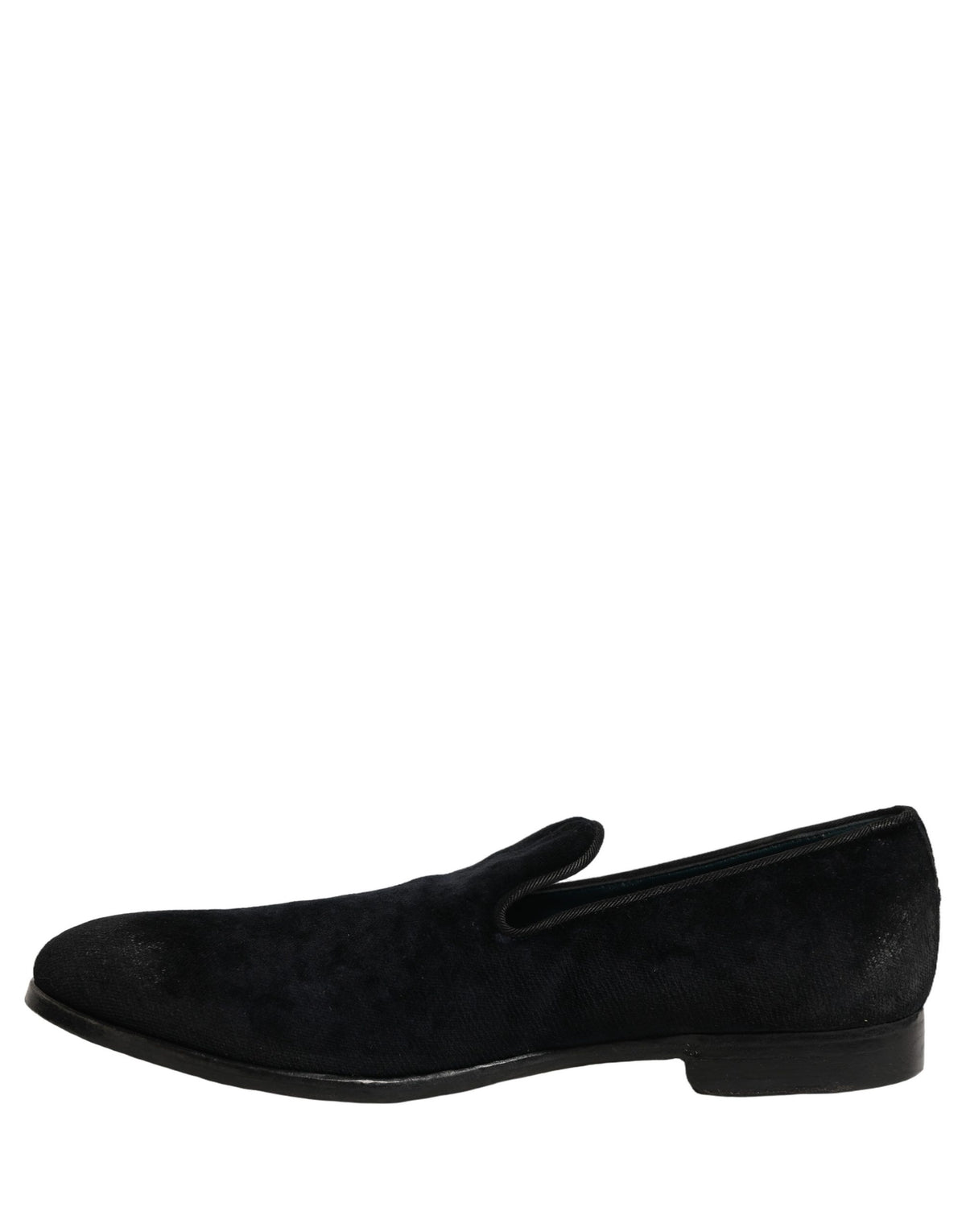 Black Suede Slip On Slippers Loafers Shoes
