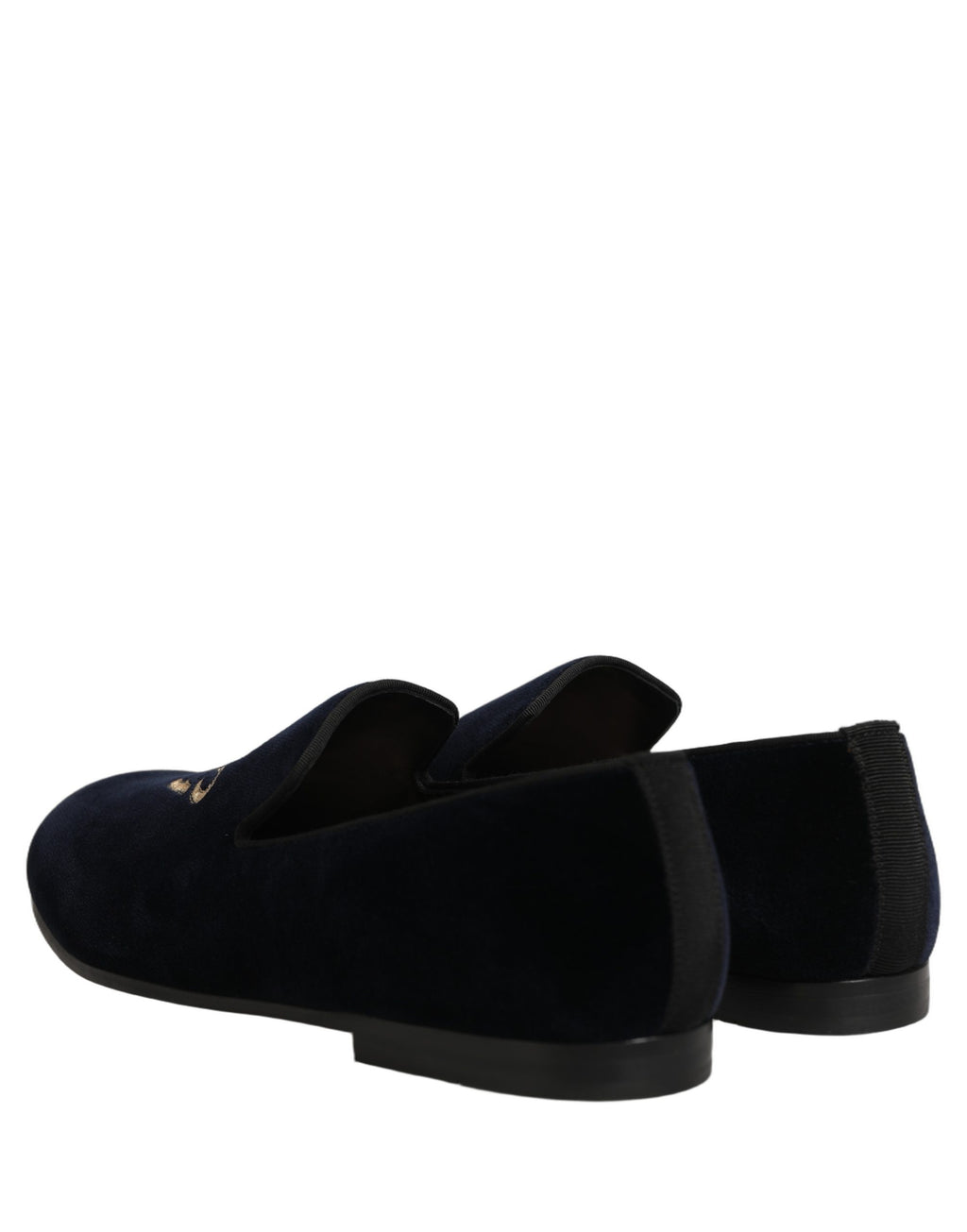 Black Suede DG Logo Slippers Men Loafers Shoes