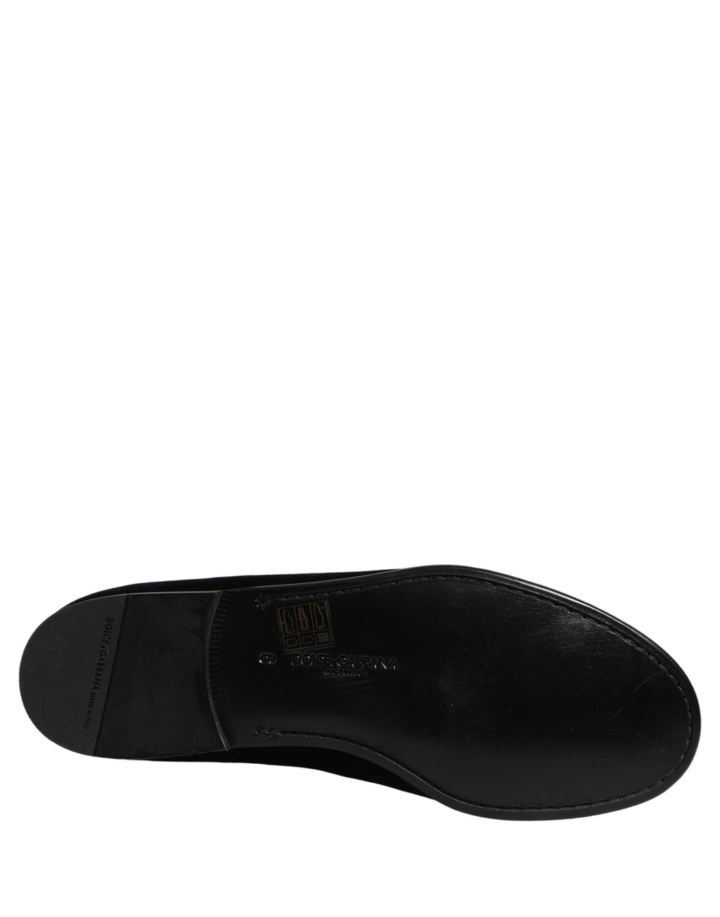 Black Suede DG Logo Slippers Men Loafers Shoes