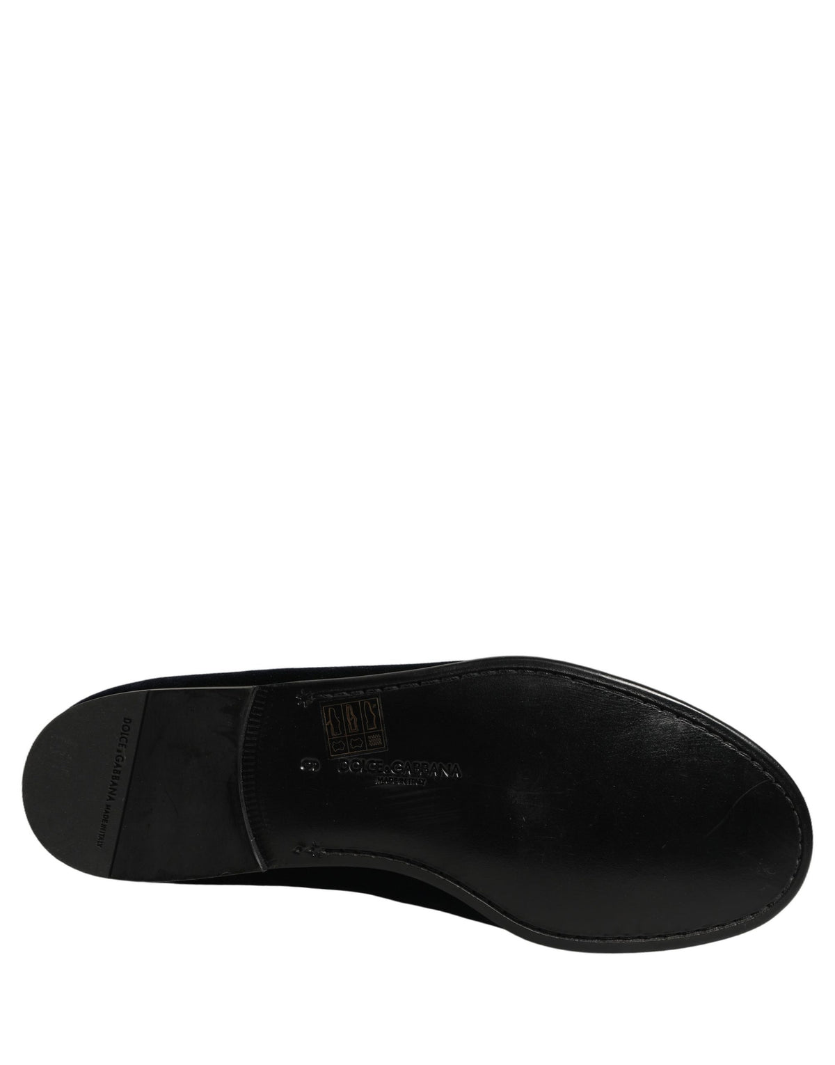 Black Suede DG Logo Slippers Men Loafers Shoes