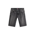 Black Recycled Cotton Bermuda Shorts