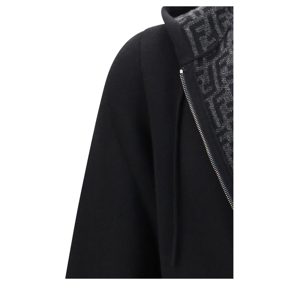 Black Cashmere Hoodie