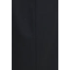 Black Silk Long Skirt