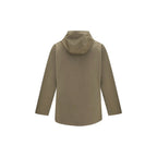 Bicolor Polyester Full-Length Jacket