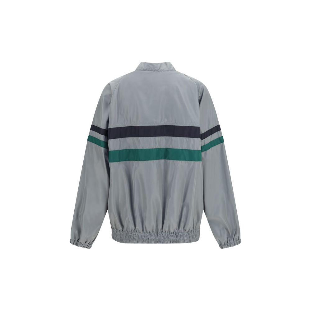 Gray Polyester Shell Jacket