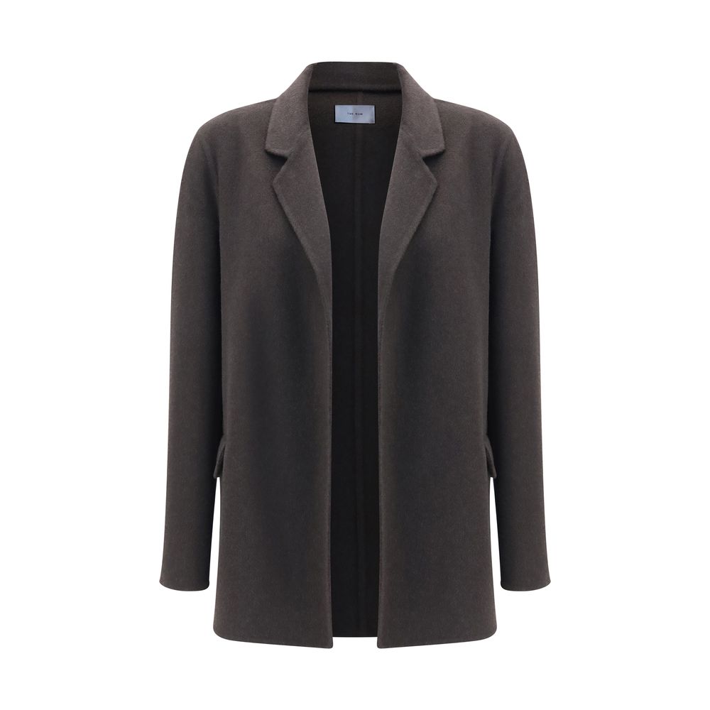 Brown Cashmere Full-Length Jacket