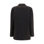 Brown Cashmere Full-Length Jacket