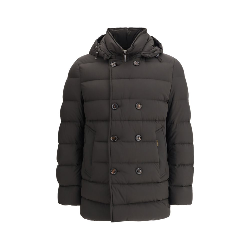 Black Polyamide Full-Length Jacket