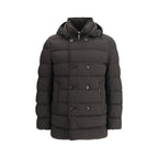 Black Polyamide Full-Length Jacket