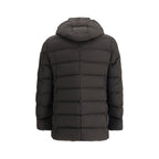 Black Polyamide Full-Length Jacket