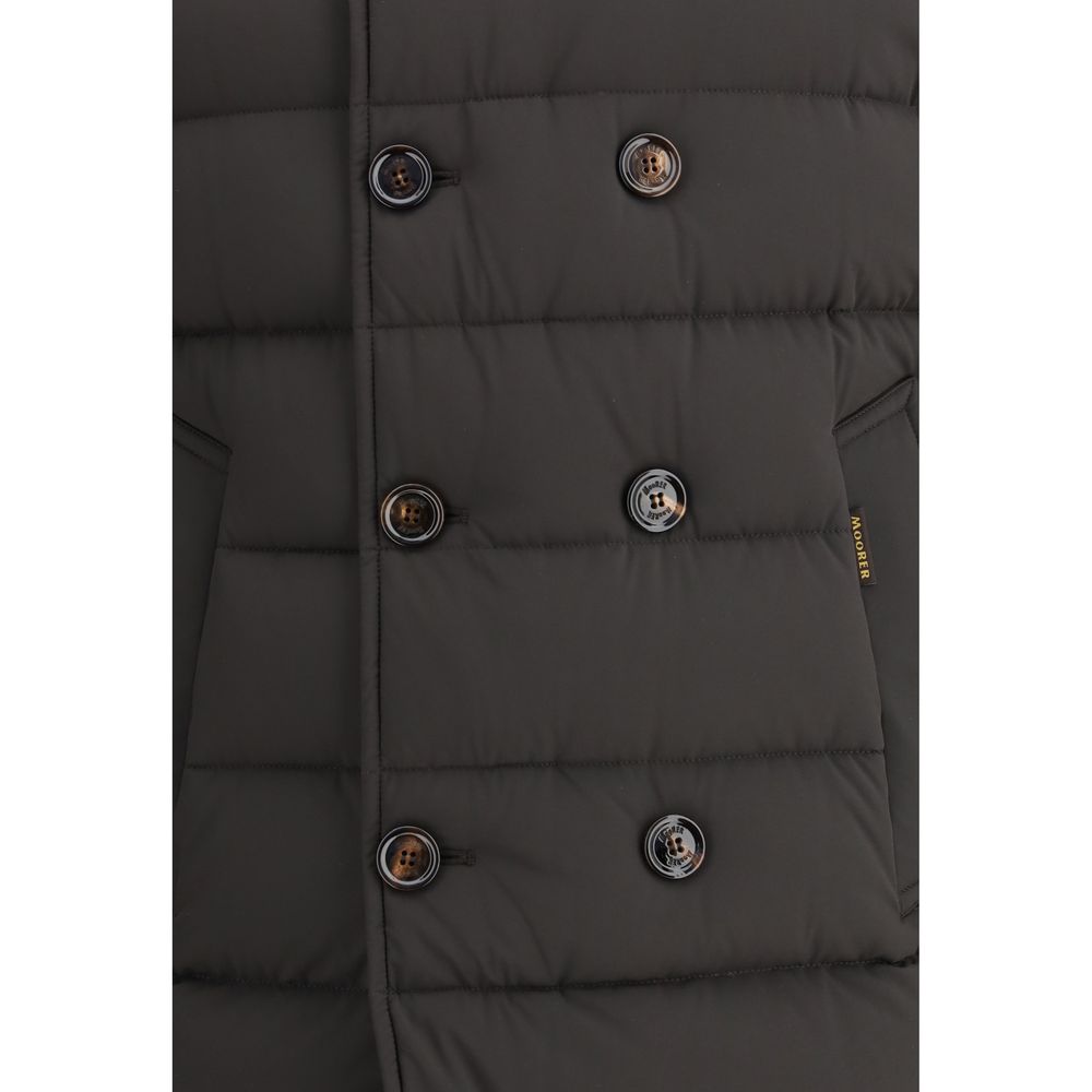 Black Polyamide Full-Length Jacket