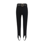 Black Viscose Athletic Pants