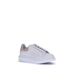 White Calf Leather Bos Taurus Platform Sneakers