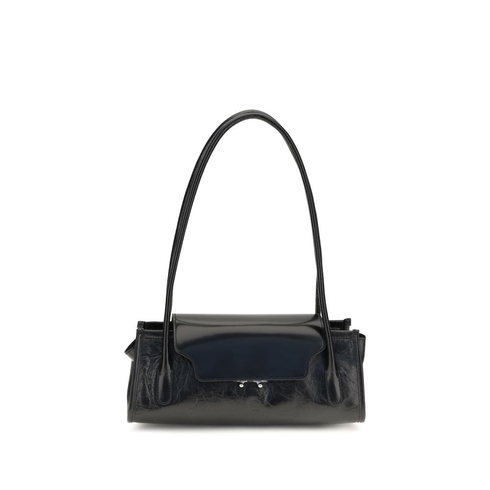 Black Calf Leather Bos Taurus Shoulder Bag