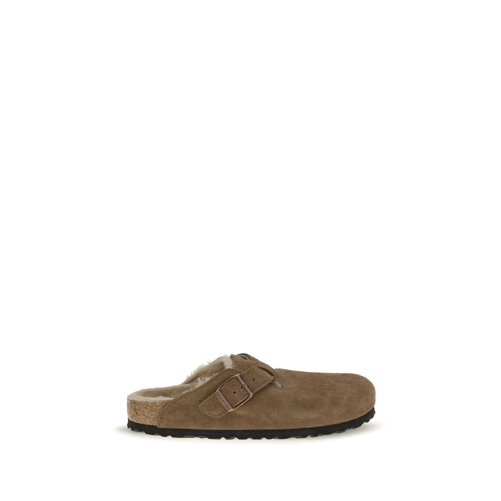 Brown Suede Leather Mules