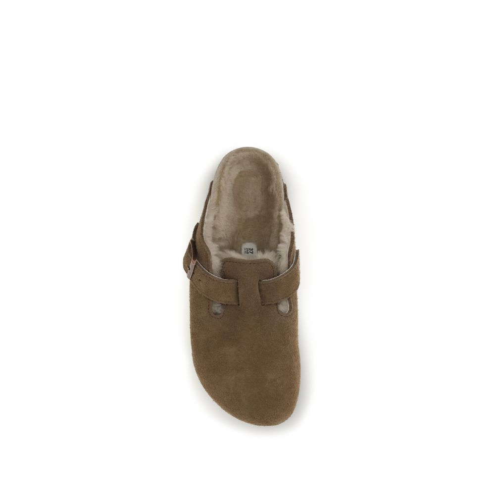 Brown Suede Leather Mules