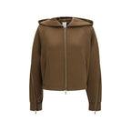 Brown Polyester Hoodie