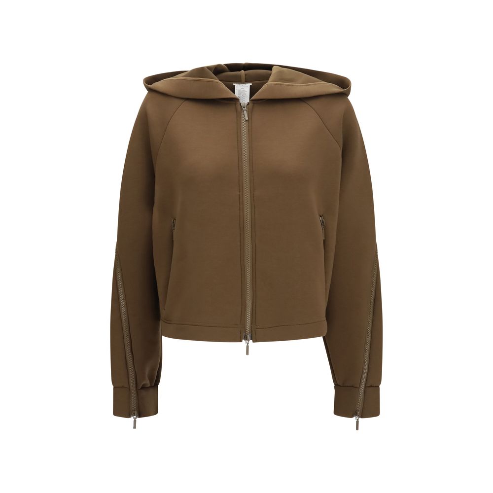 Brown Polyester Hoodie