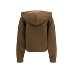 Brown Polyester Hoodie