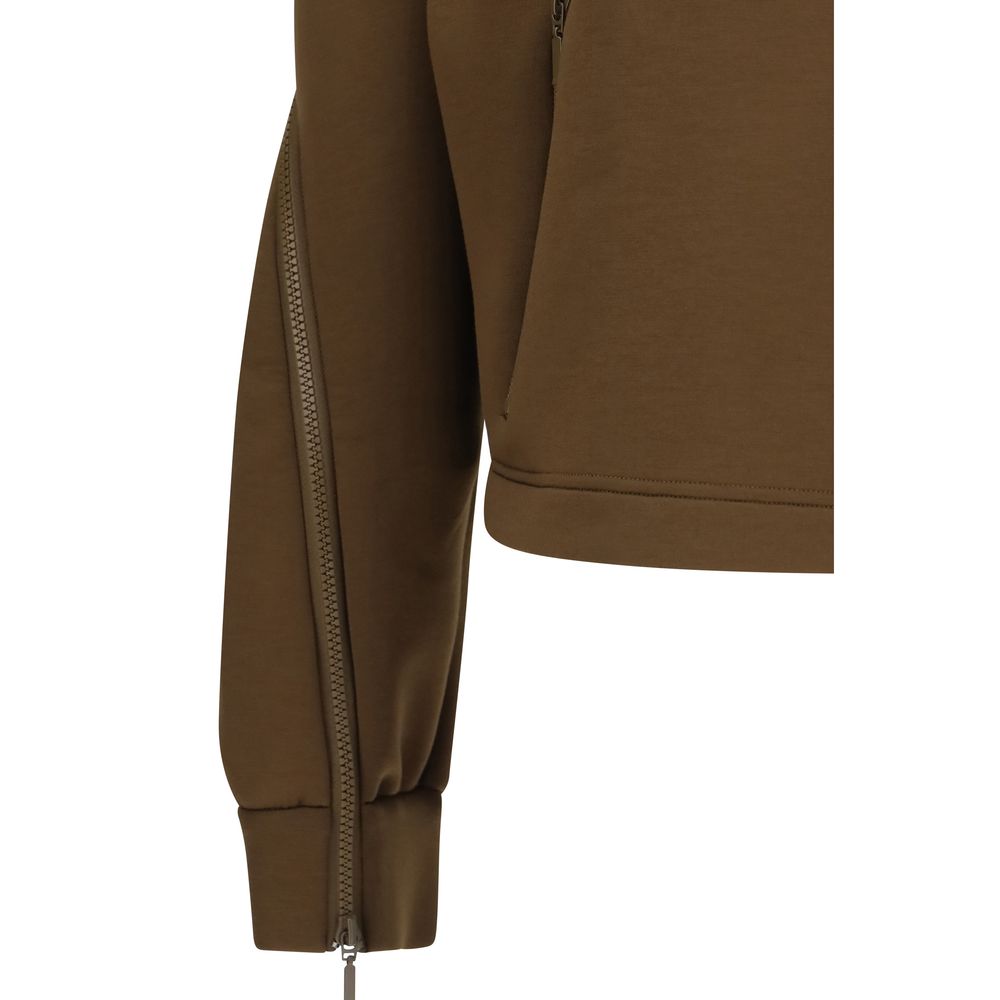 Brown Polyester Hoodie