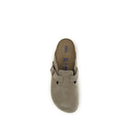 Beige Suede Leather Mules