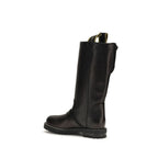 Black Calf Leather Bos Taurus Lace-Up Boots