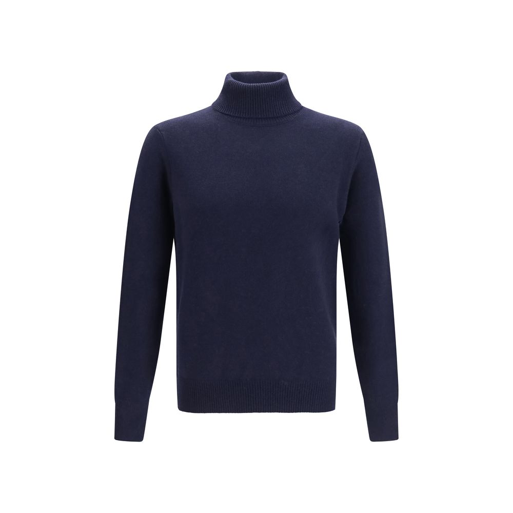 Blue Cashmere Turtleneck