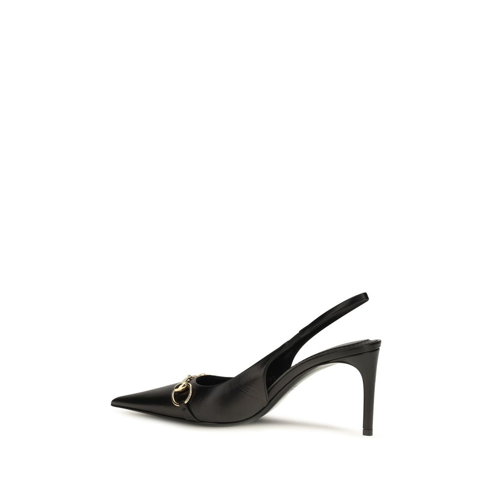 Black Calf Leather Bos Taurus High Heel Pumps