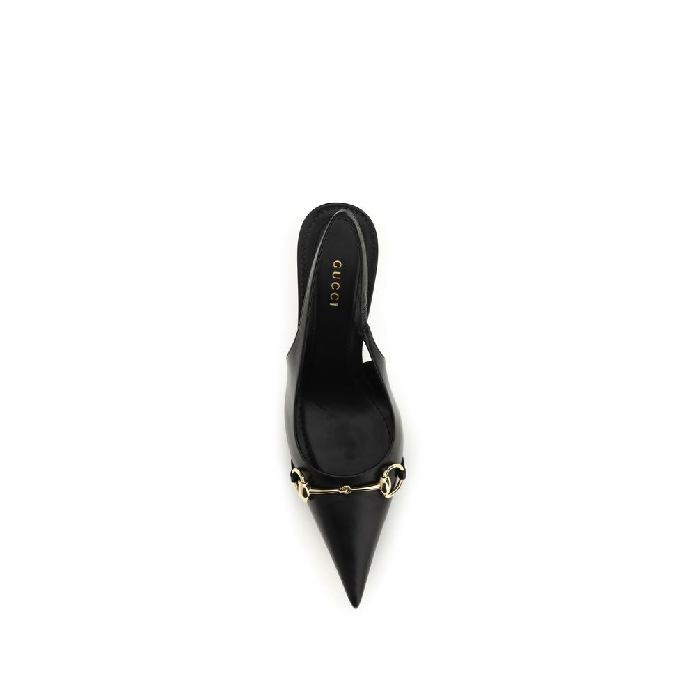 Black Calf Leather Bos Taurus High Heel Pumps