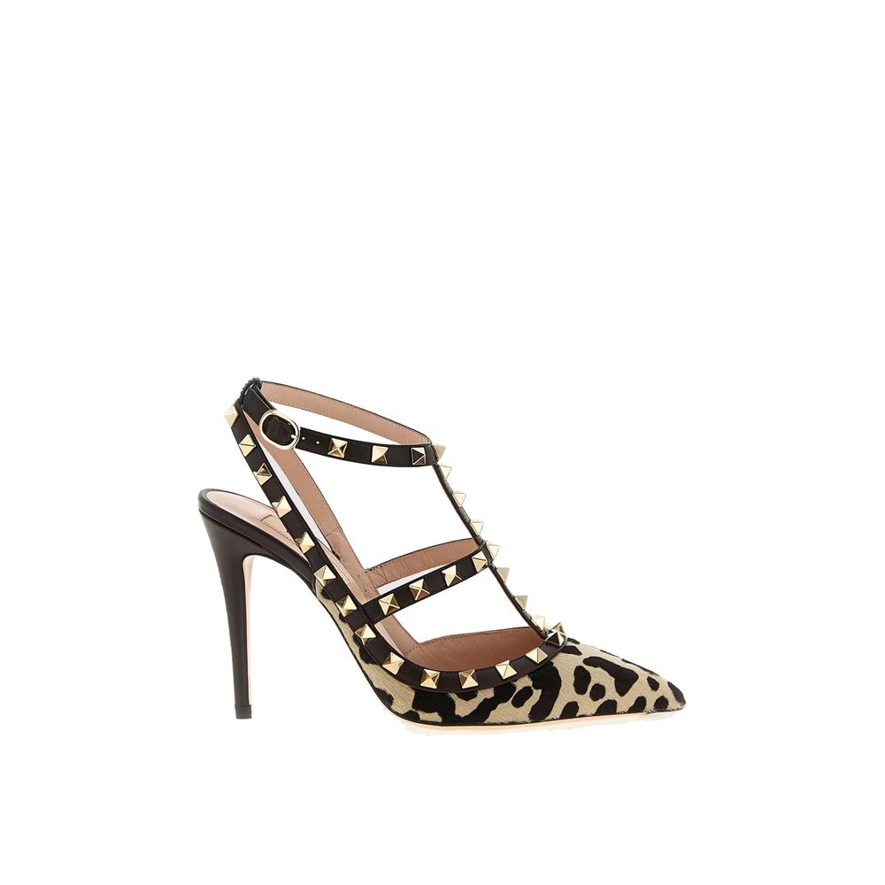 Brown Calfskin High Heel Pumps