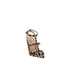 Brown Calfskin High Heel Pumps