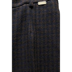 Blue Cotton Women Pants