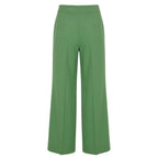 Green Polyester Women Pant