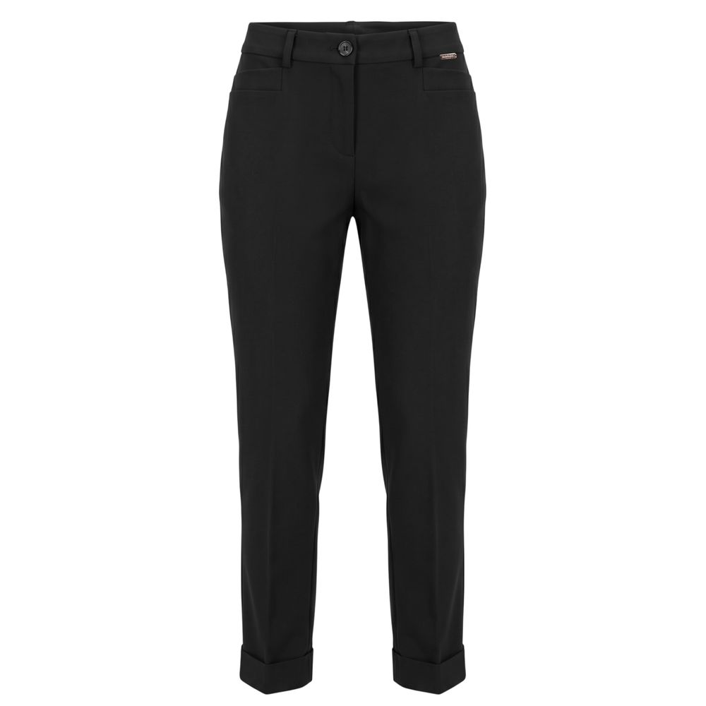 Black Viscose Women Pant