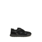 Black Fabric Athletic Sneakers