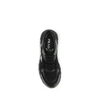 Black Fabric Athletic Sneakers