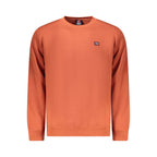 Orange Cotton Men Sweater