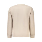 Beige Cotton Men Sweater