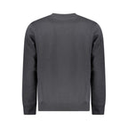 Black Cotton Men Sweater
