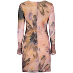 Pink Polyester Women's Dress