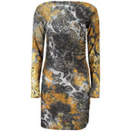 Blue Polyester Womens Dress