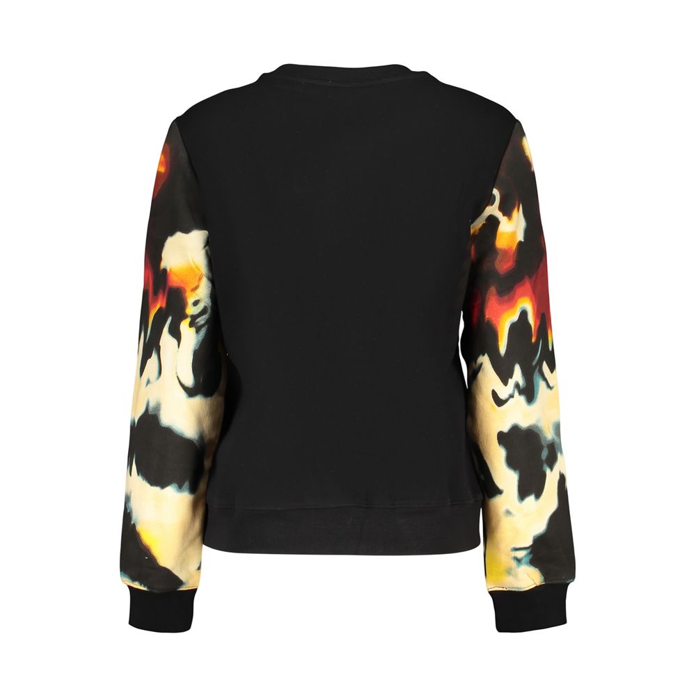 Black Cotton Women's Sweatshirt