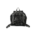 Black Polyurethane Women's Backpack