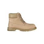 Beige Leather Women's Boot