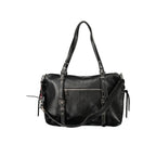 Black Polyurethane Women Bag