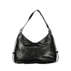 Nero Polyurethane Women's Bag With Adjustable Shoulder Handle