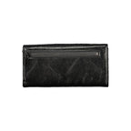Black Polyurethane Women Wallet
