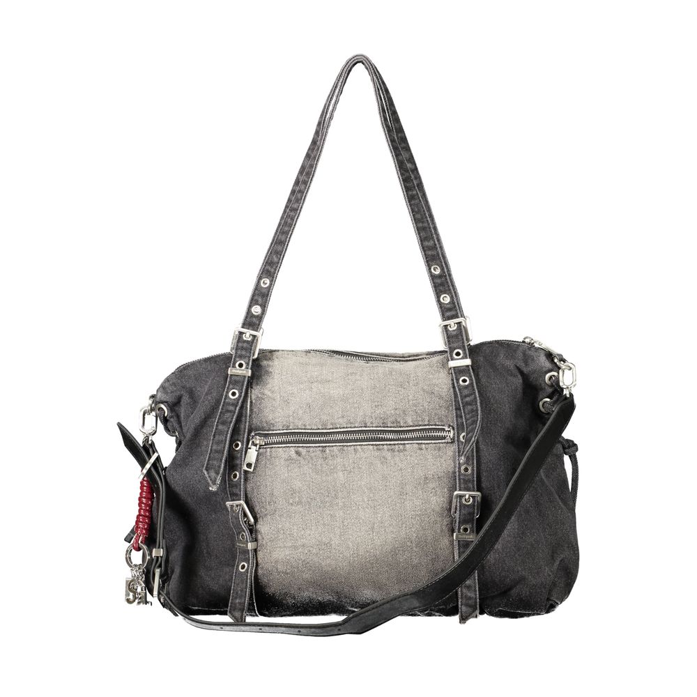 Black Cotton Women's Bag