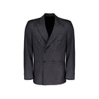 Gray Wool Full-Length Jacket