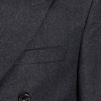 Gray Wool Full-Length Jacket